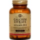 Calcium Citratecon Vitamina D3  Solgar (60cap)