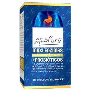 Maxi Enzimas + Probióticos Estado Puro de Tongil (40 cap) 