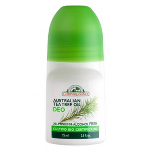 Desodorante roll-on Árbol del té de Corpore Sano (75ml)